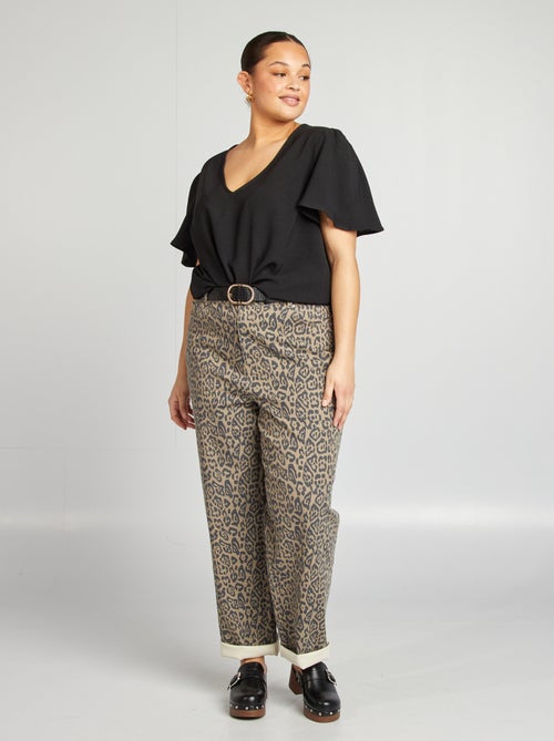 Effen top met korte mouw - Kiabi