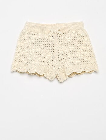 Effen tricot short