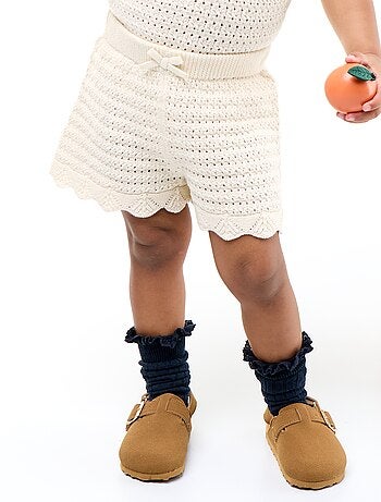 Effen tricot short