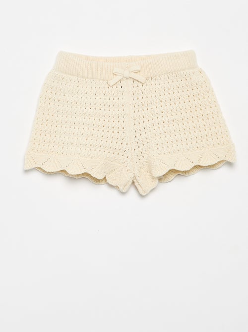 Effen tricot short - Kiabi Effen tricot short - Kiabi