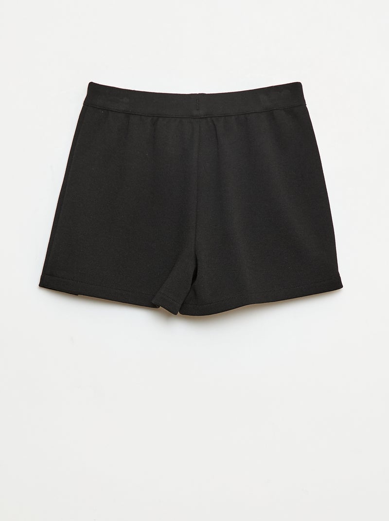 Effen tricotrok zwart - Kiabi