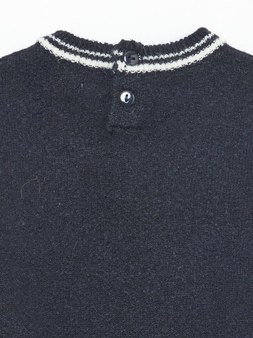 Effen trui met contrasterende boorden - Kiabi