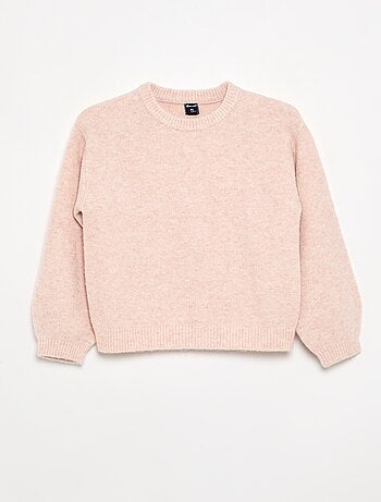 Effen trui met lange mouwen