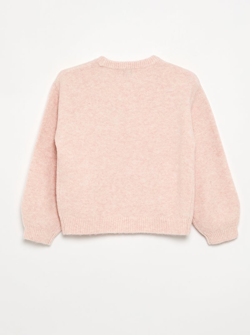 Effen trui met lange mouwen Rose - Kiabi