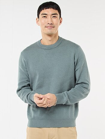 Effen trui met ronde hals