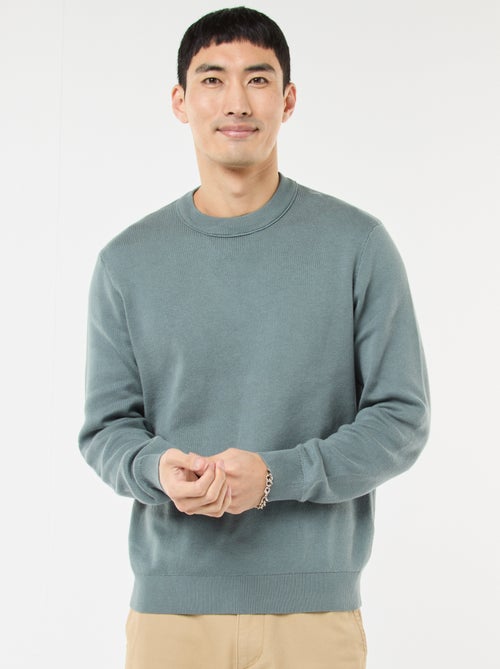 Effen trui met ronde hals - Kiabi