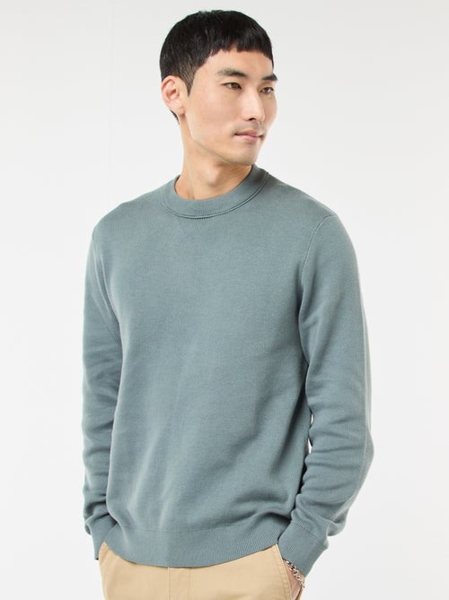 Effen trui met ronde hals - Kiabi