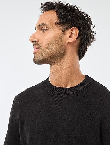 Effen trui met ronde hals