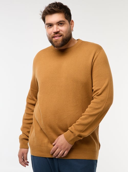 Effen trui van tricot - Kiabi