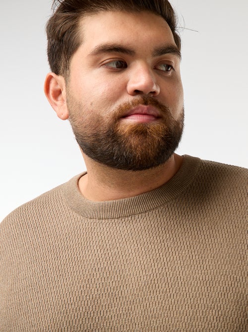 Effen trui van tricot - Kiabi