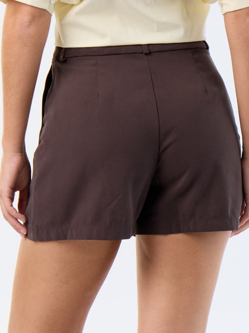 Effen twill short met 2 zakken - Kiabi