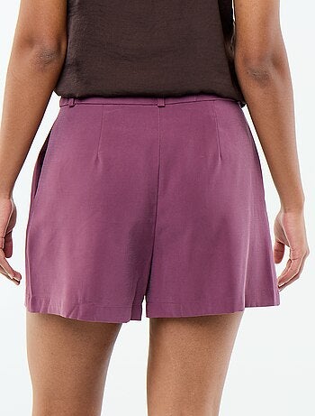 Effen twill short met 2 zakken