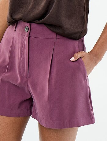 Effen twill short met 2 zakken