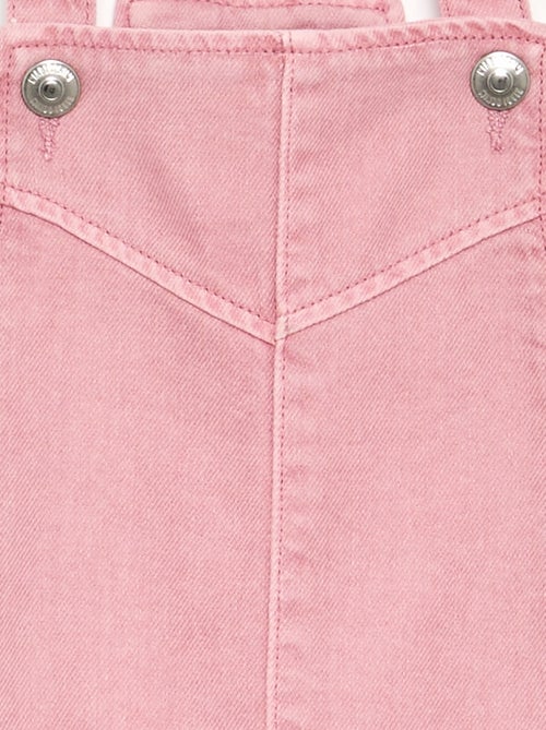 Effen twill tuinbroekjurk - Kiabi