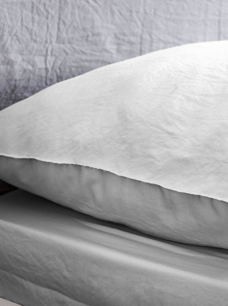 Effen, uiterst zachte dekbedset - Voor 1- of 2-persoonsbed GRIJS - Kiabi