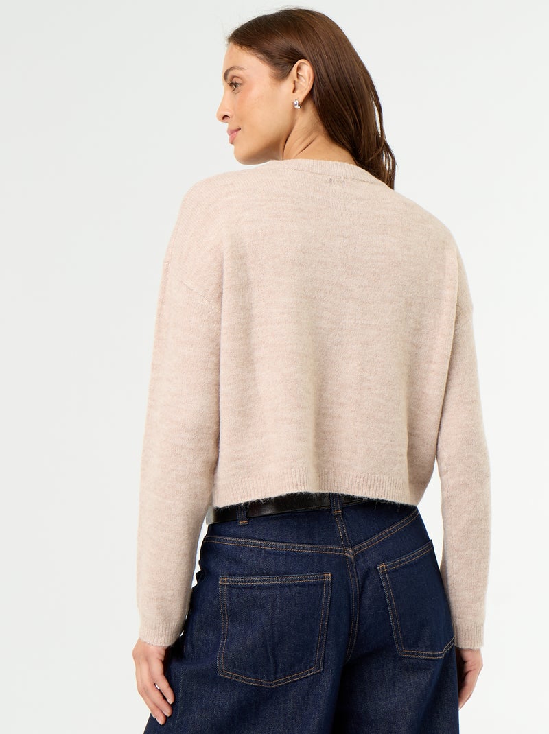 Effen vest Biege - Kiabi