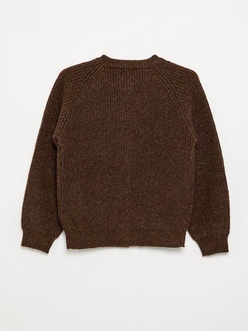 Effen vest met lange mouwen - Kiabi