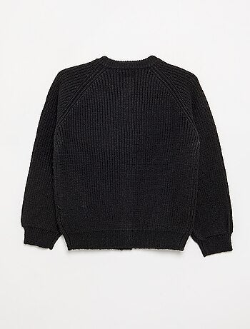 Effen vest met lange mouwen