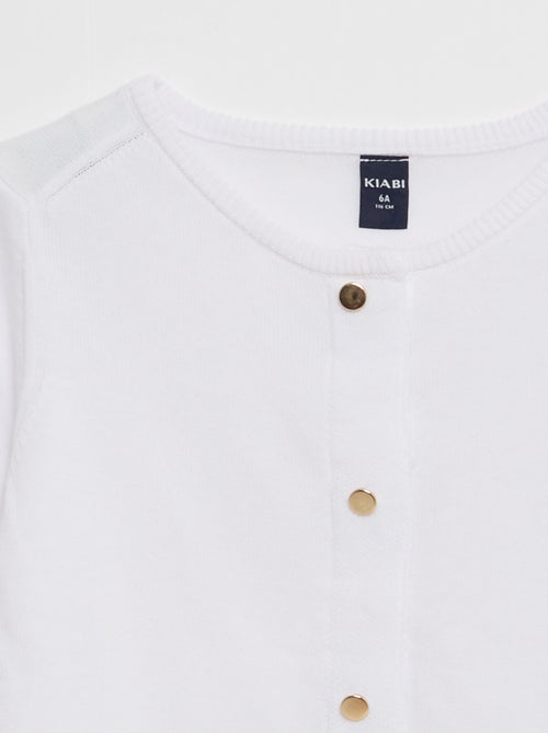 Effen vest met magneetknopen - makkelijk aan te trekken collectie - Kiabi