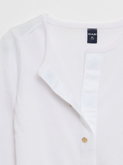 Effen vest met magneetknopen - makkelijk aan te trekken collectie - Kiabi