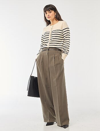 Effen vest met ronde hals