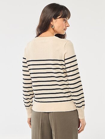 Effen vest met ronde hals