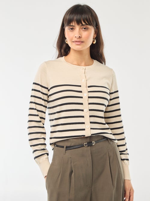 Effen vest met ronde hals - Kiabi