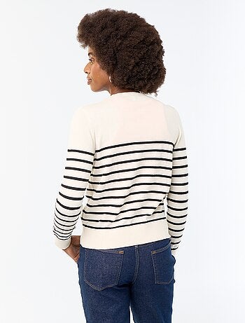 Effen vest met ronde hals