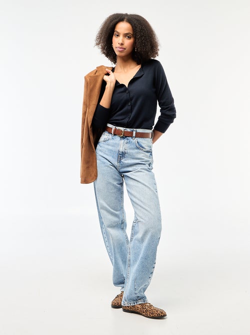 Effen vest met ronde hals - Kiabi