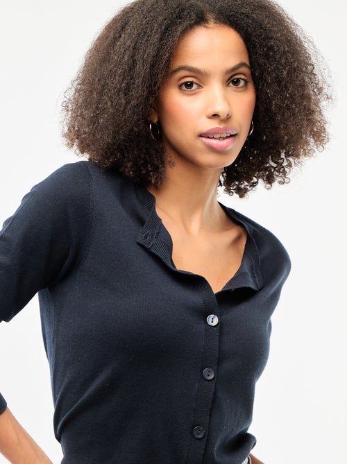 Effen vest met ronde hals - Kiabi