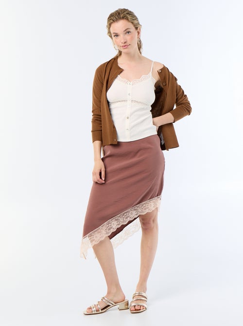 Effen vest met ronde hals - Kiabi