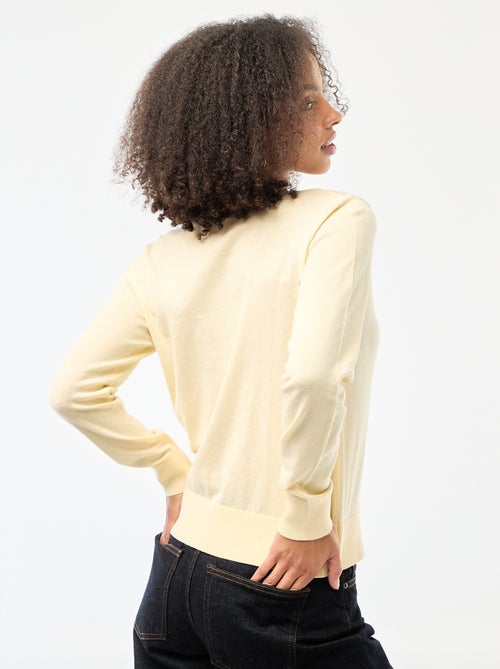 Effen vest met ronde hals - Kiabi