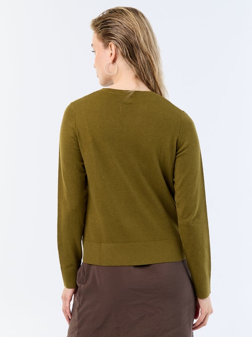 Effen vest met ronde hals - Kiabi