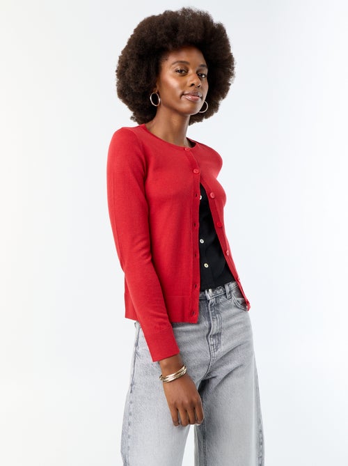 Effen vest met ronde hals - Kiabi Effen vest met ronde hals - Kiabi