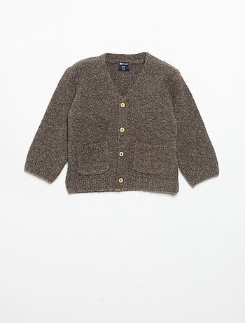 Effen vest met V-hals