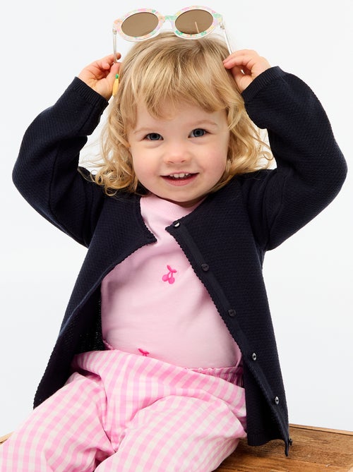 Effen vest van dun gebreid tricot - Kiabi