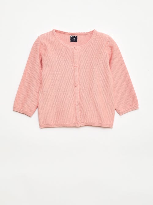 Effen vest van dun gebreid tricot - Kiabi