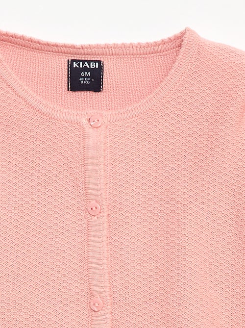 Effen vest van dun gebreid tricot - Kiabi