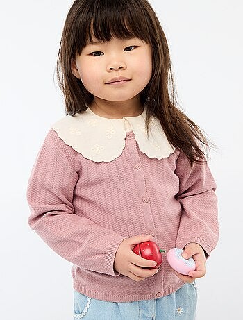 Effen vest van dun gebreid tricot