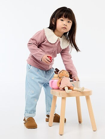 Effen vest van dun gebreid tricot