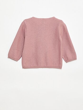 Effen vest van dun gebreid tricot