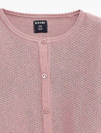 Effen vest van dun gebreid tricot