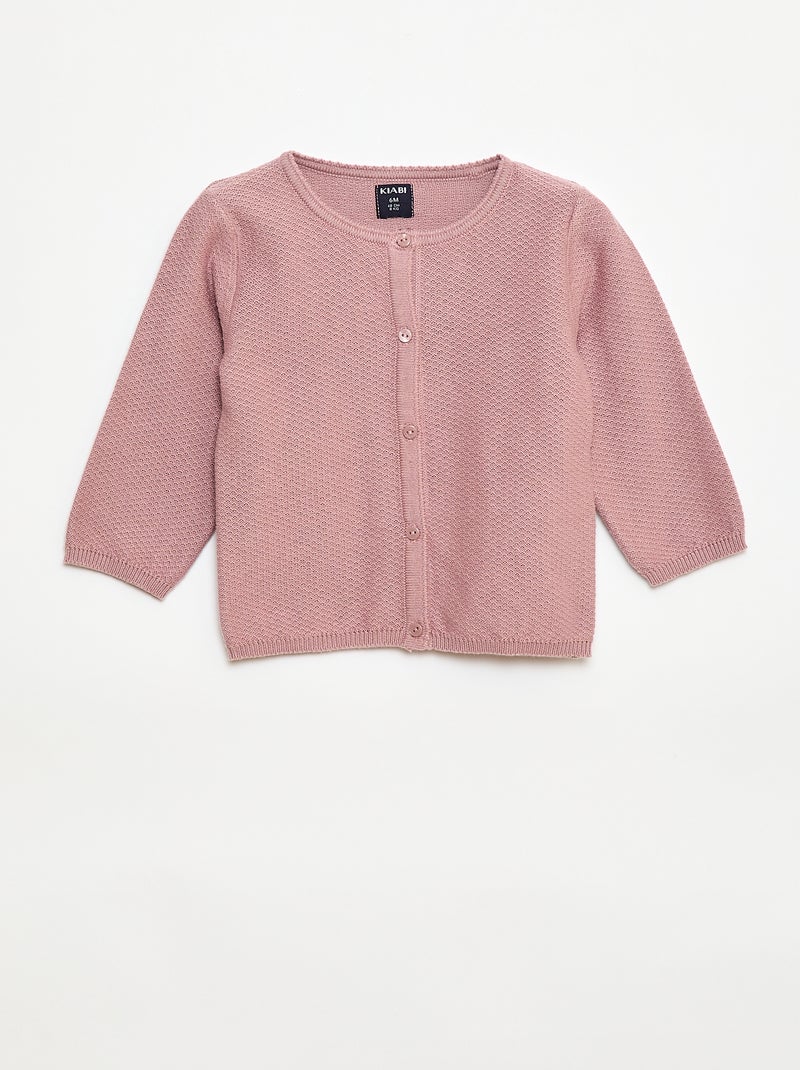Effen vest van dun gebreid tricot Rose - Kiabi