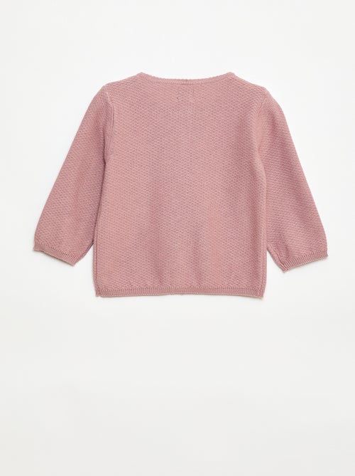 Effen vest van dun gebreid tricot - Kiabi