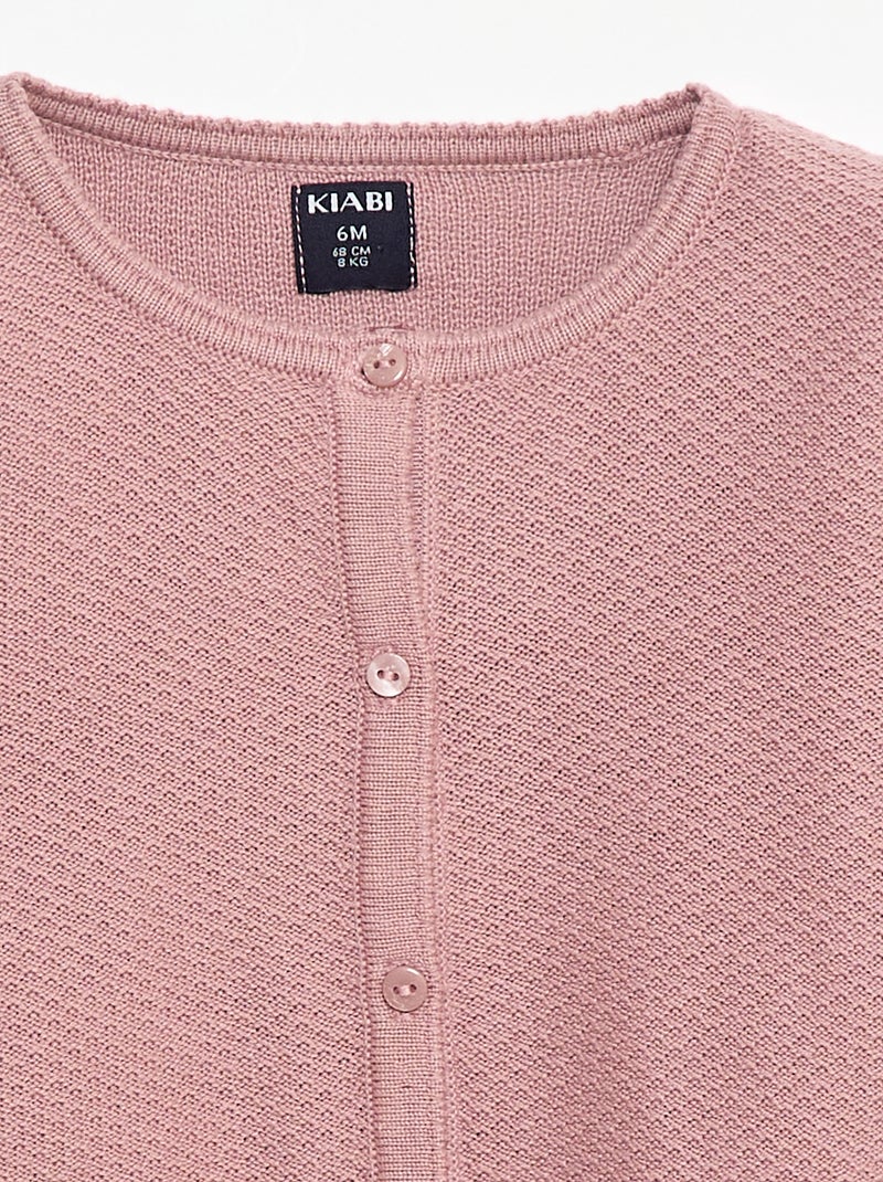Effen vest van dun gebreid tricot Rose - Kiabi