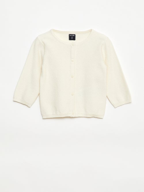 Effen vest van dun gebreid tricot - Kiabi