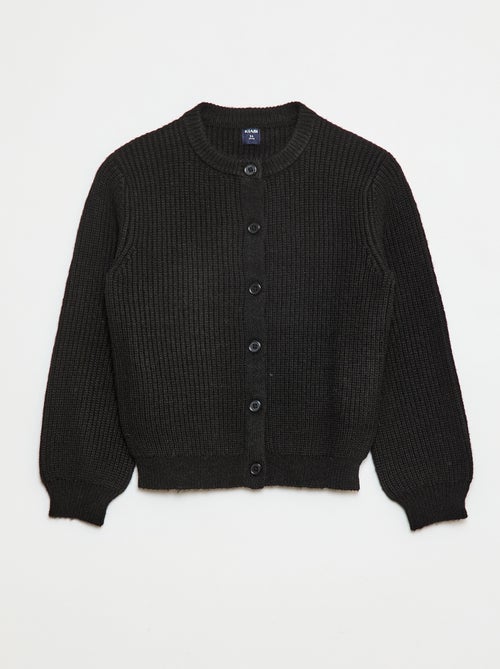 Effen vestje van grofgebreid tricot - Kiabi