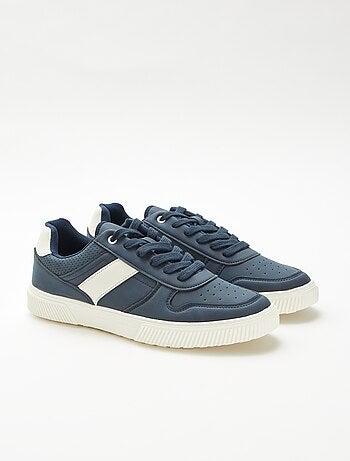 Effen vetersneakers