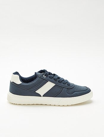 Effen vetersneakers