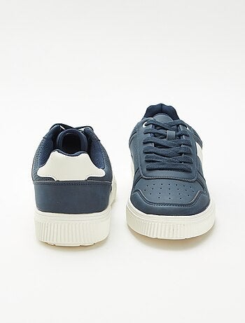 Effen vetersneakers